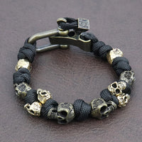 Warrior Trophies ParaCord Skull Bracelet