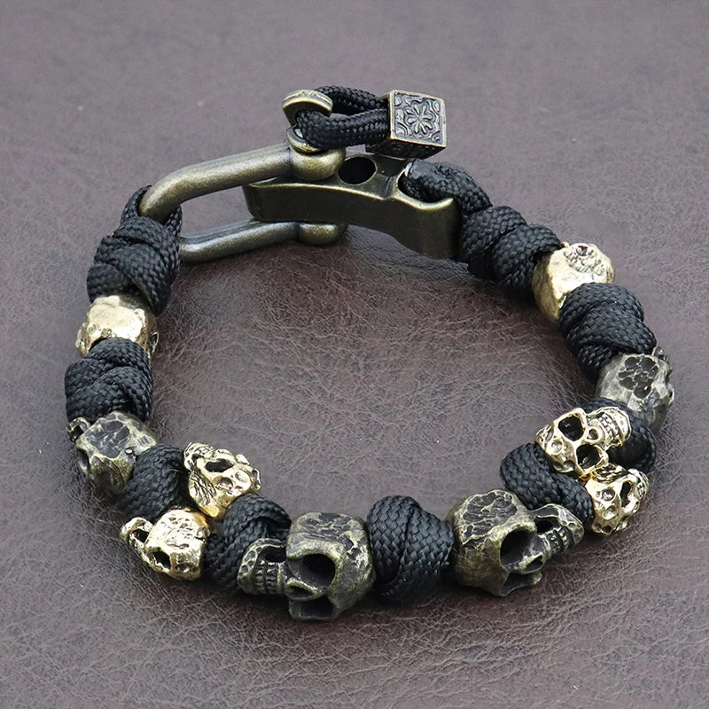 Warrior Trophies ParaCord Skull Bracelet