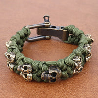 Warrior Trophies ParaCord Skull Bracelet