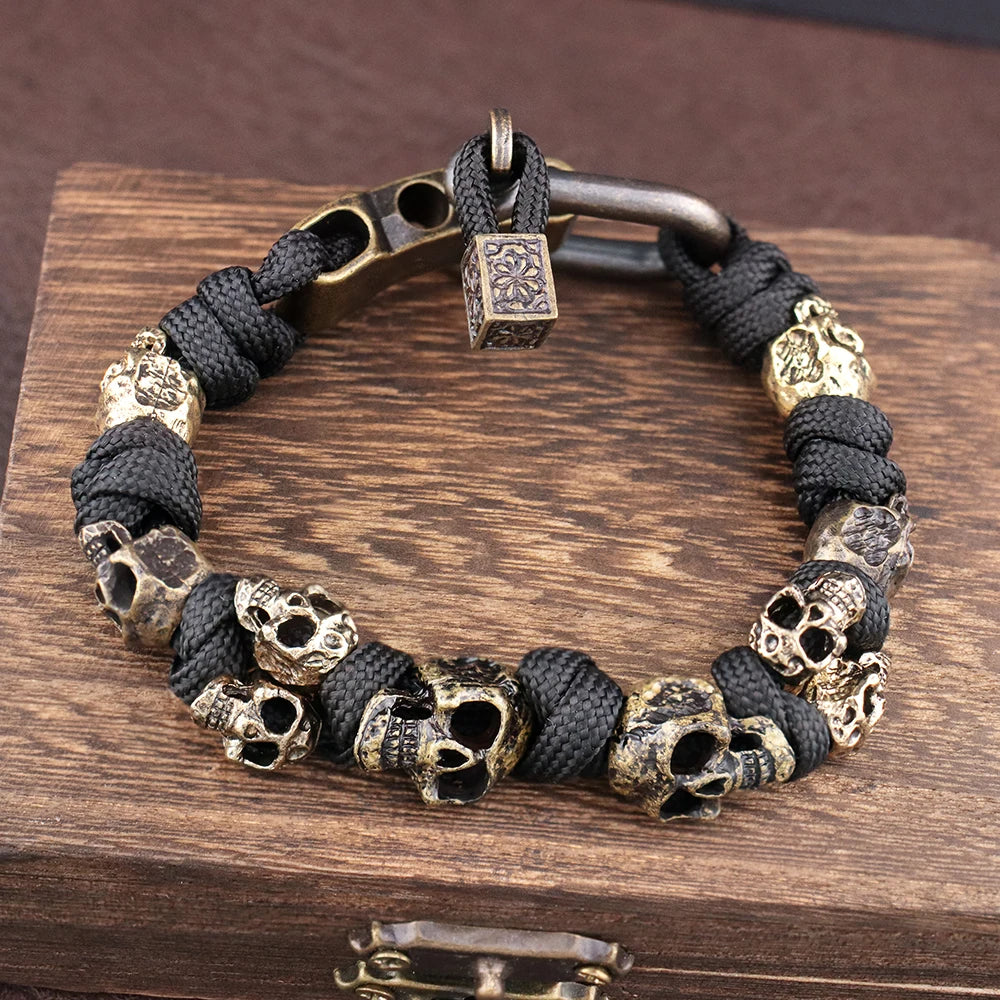 Warrior Trophies ParaCord Skull Bracelet