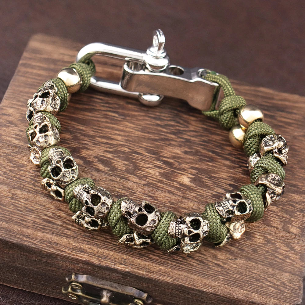 Warrior Trophies ParaCord Skull Bracelet