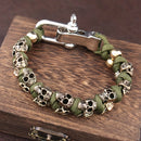 Warrior Trophies ParaCord Skull Bracelet