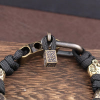 Warrior Trophies ParaCord Skull Bracelet