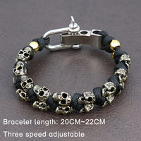 Warrior Trophies ParaCord Skull Bracelet