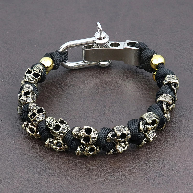 Warrior Trophies ParaCord Skull Bracelet