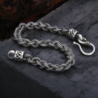 Weaved Wyrd 925 Fine Silver Bracelet