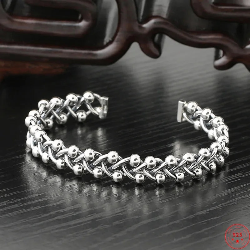 Weaved Wyrd 925 Sterling Silver Bracelet