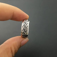 Weaved by the Norns Handmade 925 Sterling Silver Spinning Ring