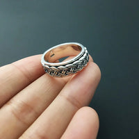 Weaved by the Norns Handmade 925 Sterling Silver Spinning Ring