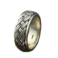 Weaved by the Norns Handmade 925 Sterling Silver Spinning Ring