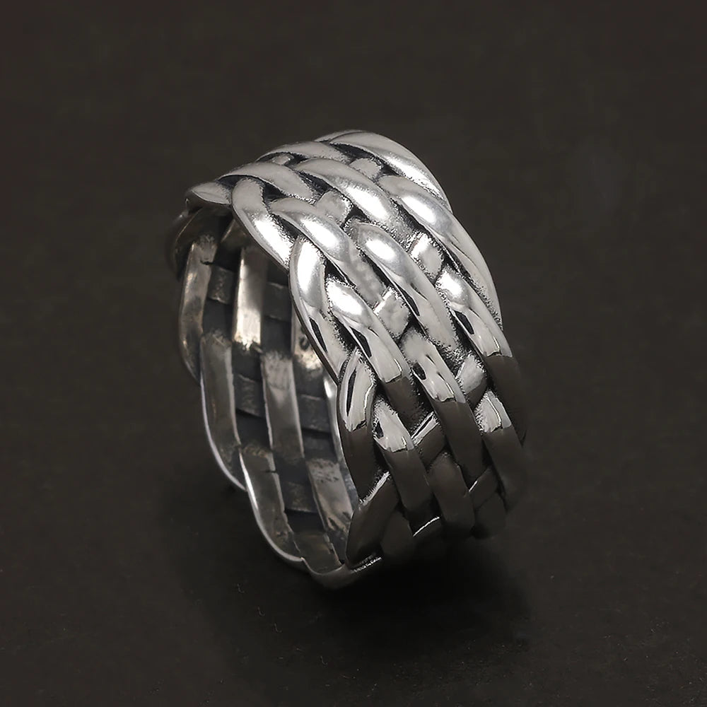 Wide Gleipnir - Handmade 925 Sterling Silver Ring