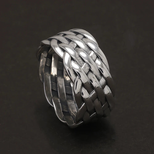 Wide Gleipnir - Handmade 925 Sterling Silver Ring
