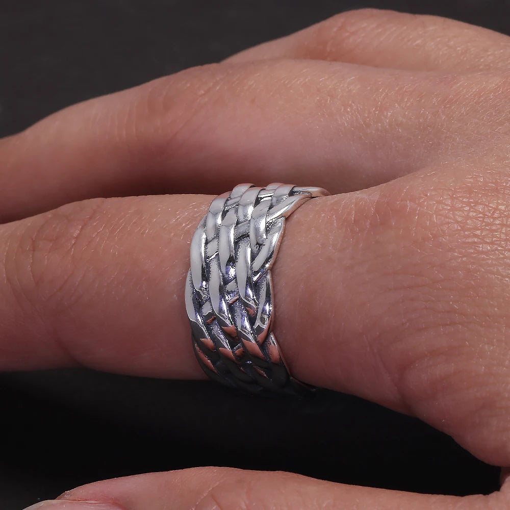 Wide Gleipnir - Handmade 925 Sterling Silver Ring