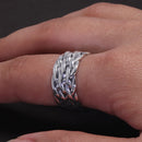 Wide Gleipnir - Handmade 925 Sterling Silver Ring