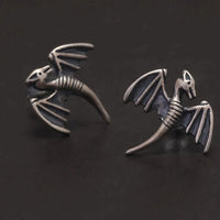 Winged Dragon Fafnir 925 Sterling Silver Earrings