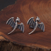 Winged Dragon Fafnir 925 Sterling Silver Earrings