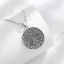 Wolf and Raven over Yggdrasil 925 Sterling Silver Necklace