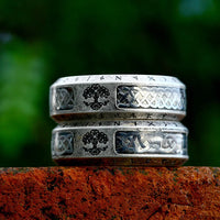 Yggdrasil The Tree of Life Stainless Steel Rune Ring