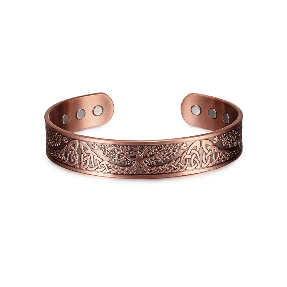 Yggdrasil, the Tree of Life Copper Bracelet