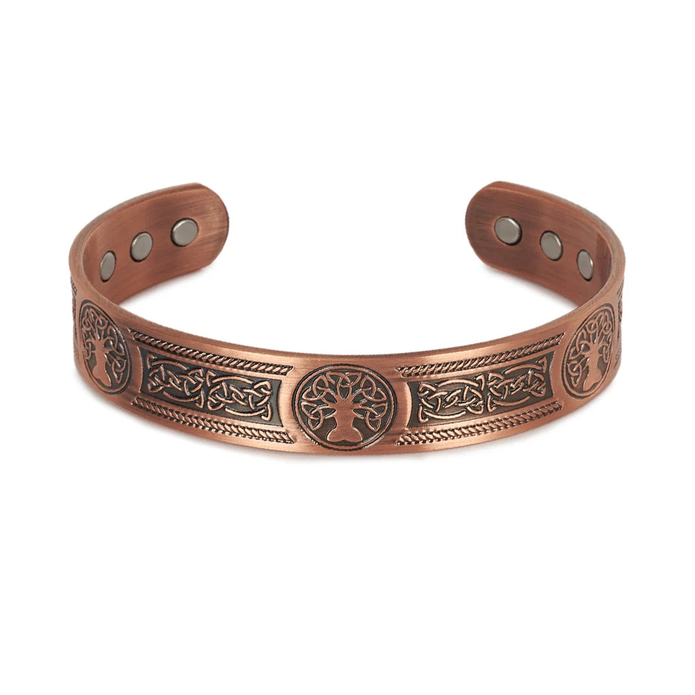 Yggdrasil, the Tree of Life Copper Bracelet