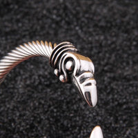 Odin's Ravens Stainless Steel Arm Ring Bracelet