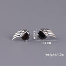 Raven Wings 925 Sterling Silver Earrings