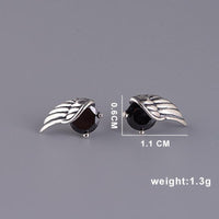 Raven Wings 925 Sterling Silver Earrings