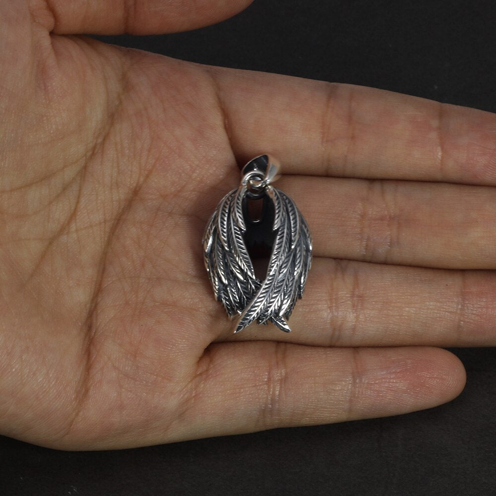 Raven Wings 925 Sterling Silver Necklace