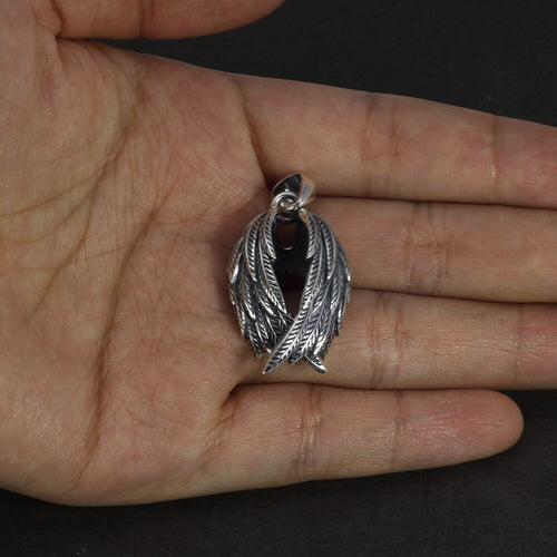 Raven Wings 925 Sterling Silver Necklace