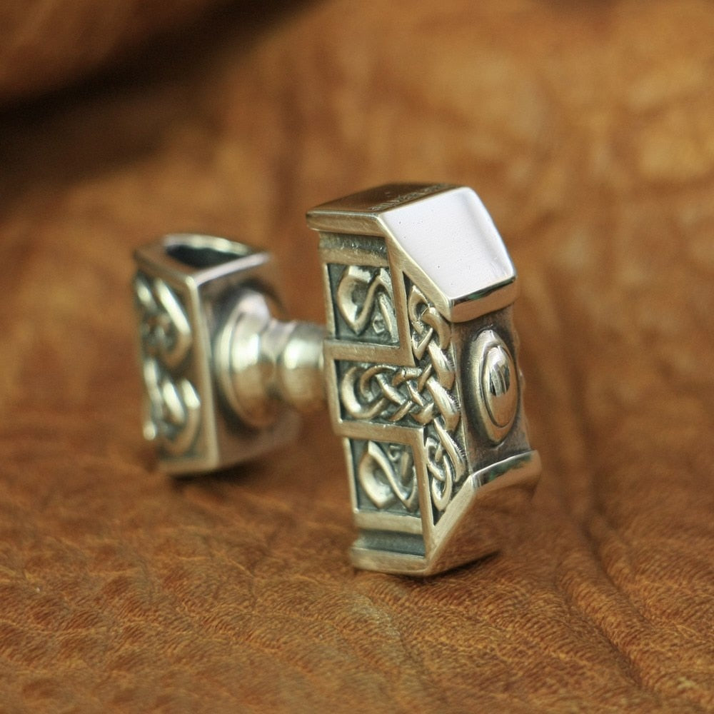 Mighty Mjolnir Necklace in 925 Sterling Silver