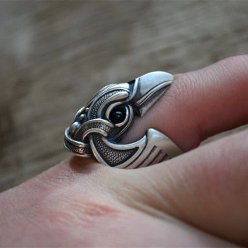 Raven of Odin Stainless Steel Ring