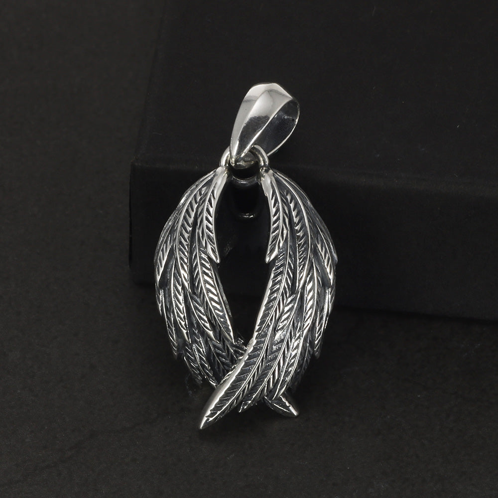 Raven Wings 925 Sterling Silver Necklace