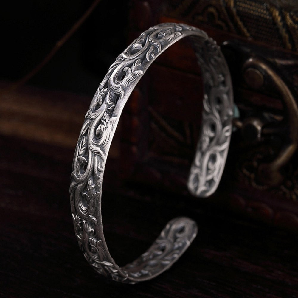 Branches of Yggdrasil The Tree of Life 999 Silver Bracelet