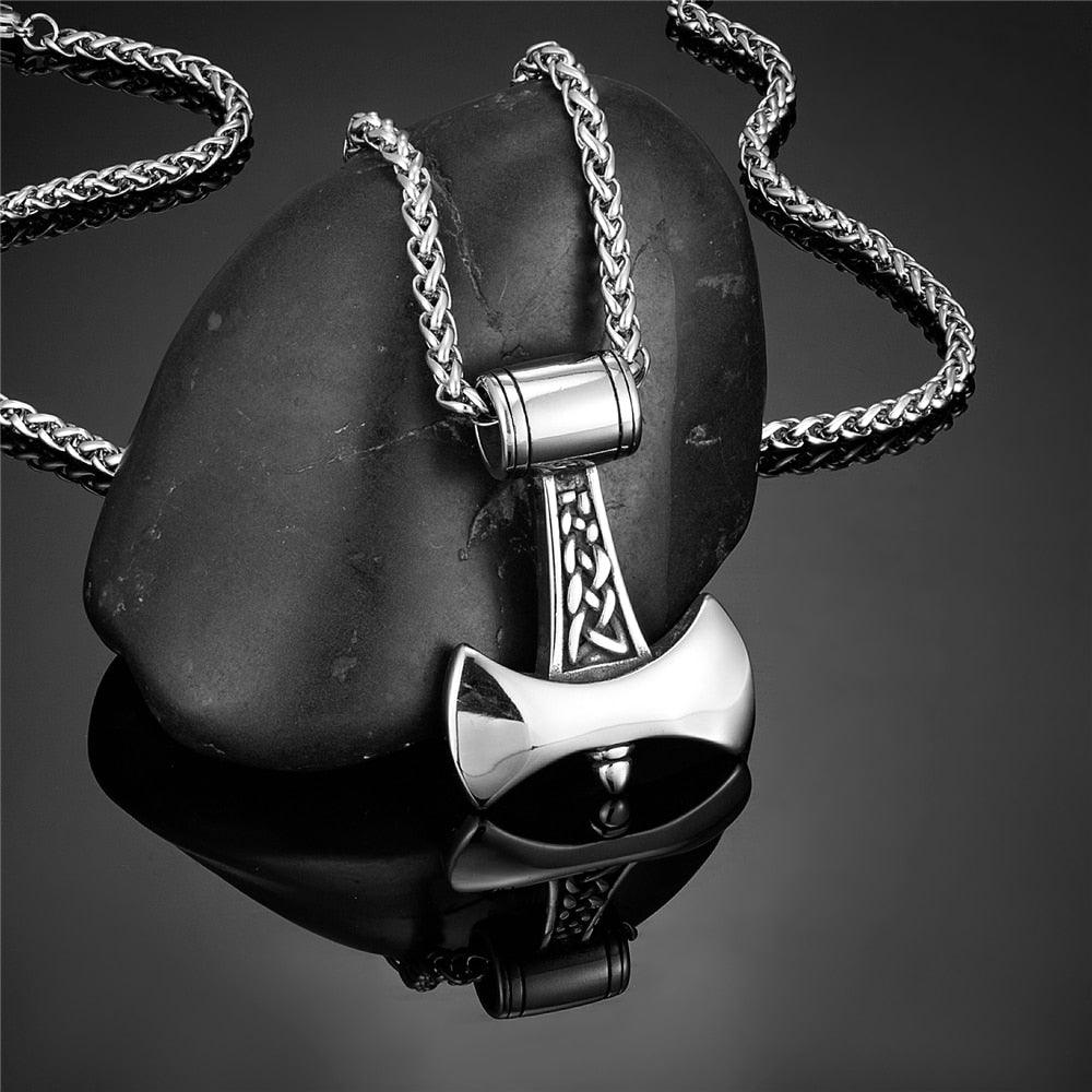 Berserker Axe Stainless Steel Necklace