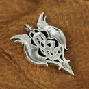 The Ravens of Odin 925 Sterling Silver Pendant