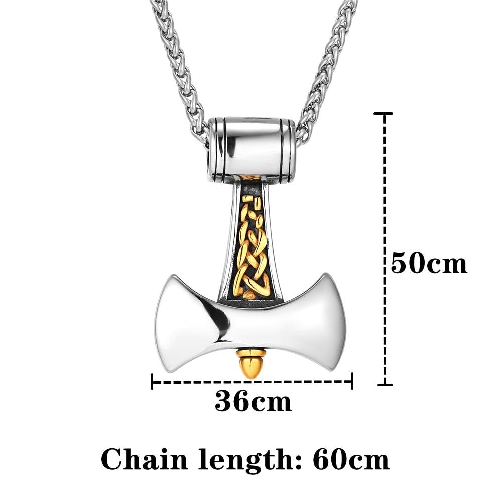 Berserker Axe Stainless Steel Necklace