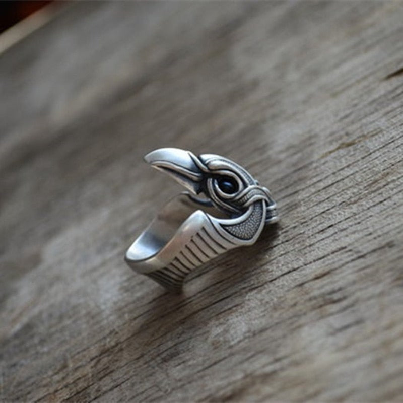 Raven of Odin Stainless Steel Ring - Main Image