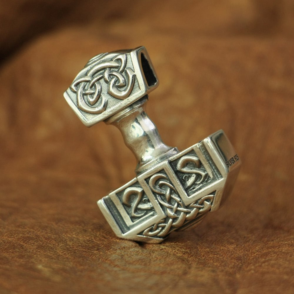 Mighty Mjolnir Necklace in 925 Sterling Silver