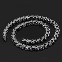 Nidhogg Scales Norse Dragon Stainless Steel Necklace