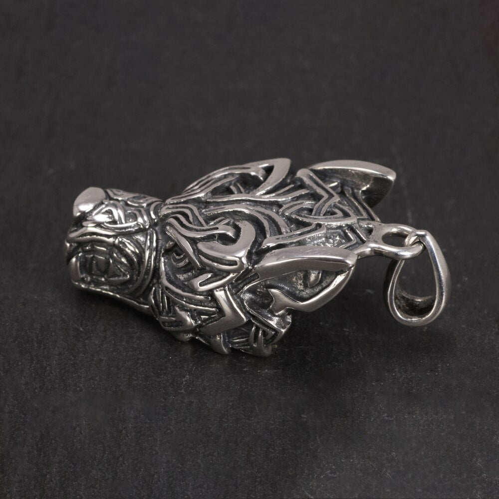 Fenrir Wolf 925 Silver Pendant