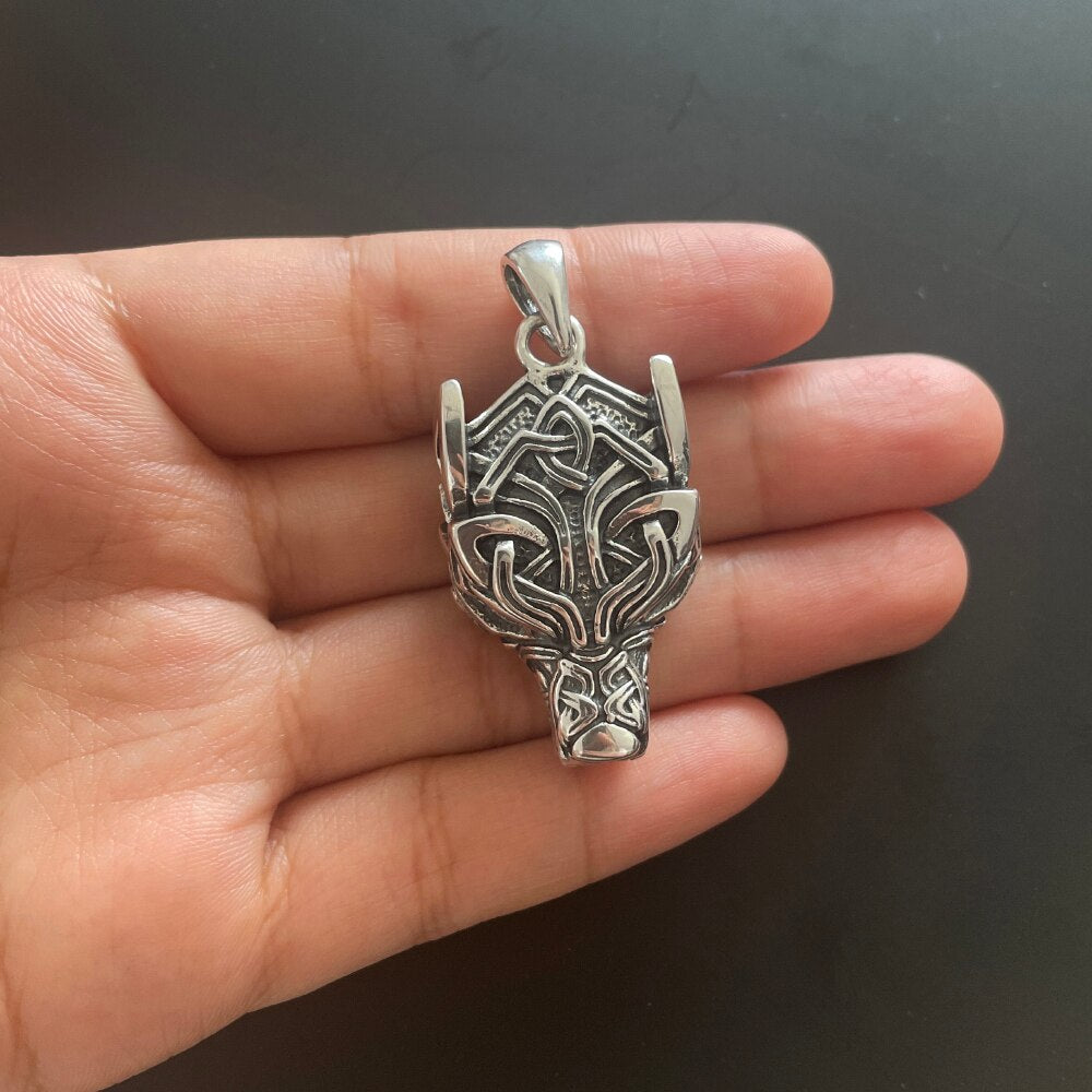 Fenrir Wolf 925 Silver Pendant