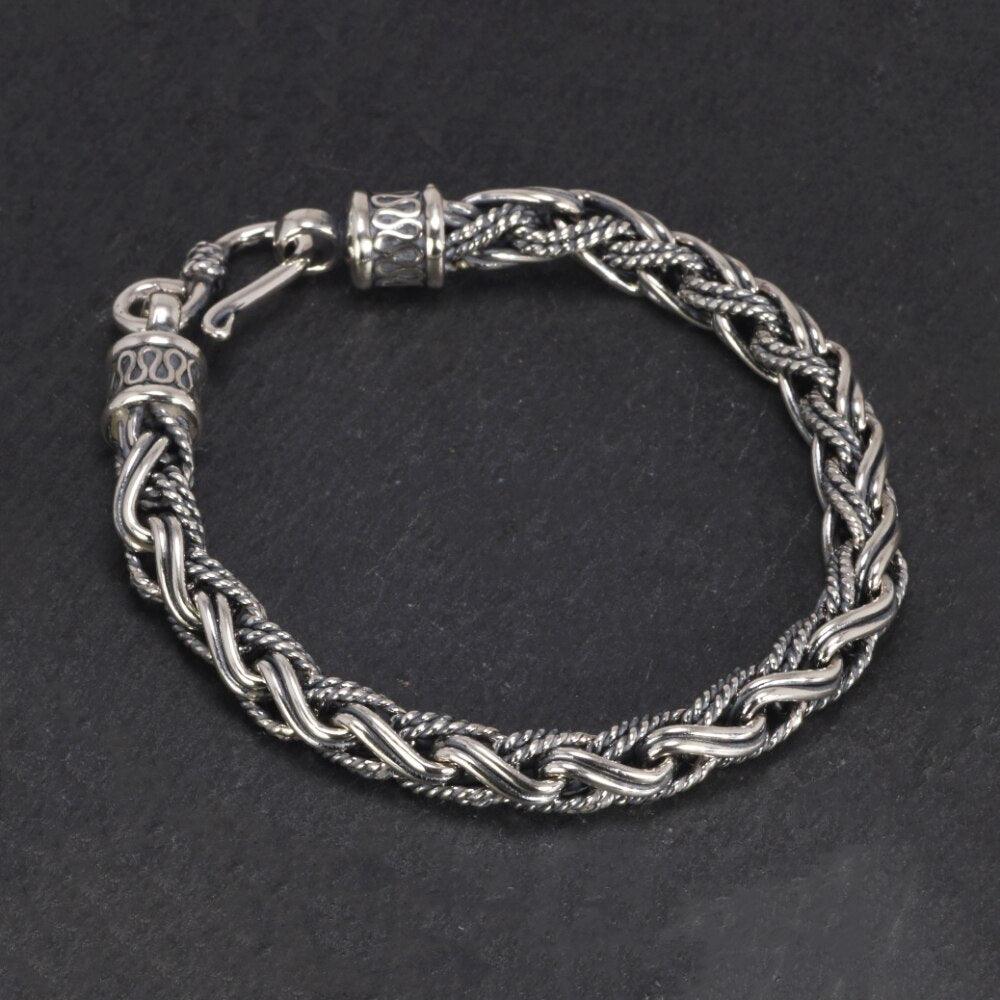Binding of Fenrir Gleipnir Braided 925 Silver Bracelet – TheWarriorLodge