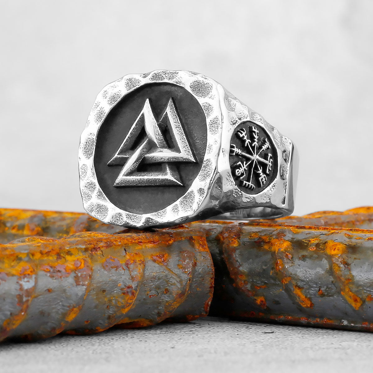 Valknut in Stainless Steel Ring