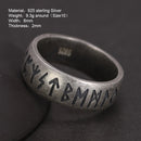 Viking Rune Ring in 925 Silver