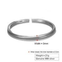 Njord Bounty Bracelet in 999 Fine Silver