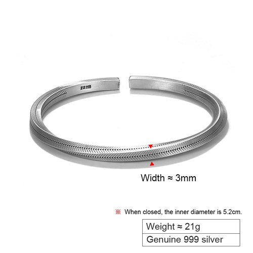 Njord Bounty Bracelet in 999 Fine Silver