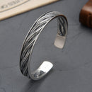 Hugin and Munin Feathers 925 Sterling Silver Bracelet