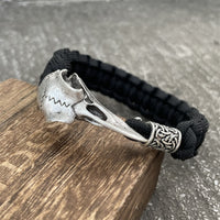 Odin's Raven Skull Paracord Bracelet