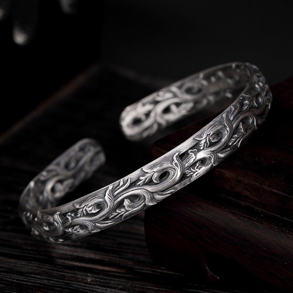 Branches of Yggdrasil The Tree of Life 999 Silver Bracelet