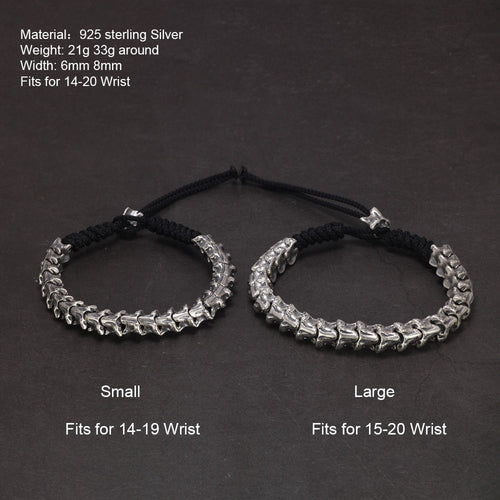 Spine of Hel Vertebrae Bracelet in 925 Sterling Silver